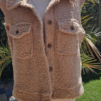 M - Bien Bleu mouwloos vest borg (0925kh)