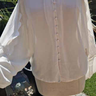 S - Elli White blouse offwhite (0925kh)