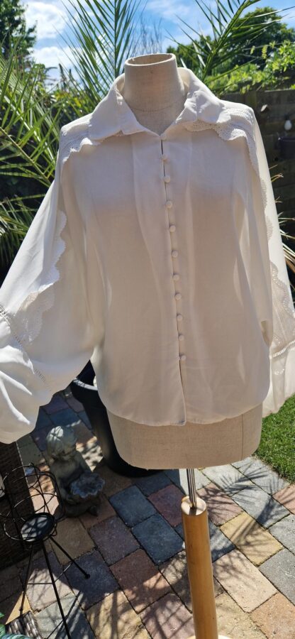 S - Elli White blouse offwhite (0925kh)