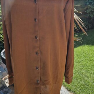 XL - Crème de la crème blouse bruin (0925kh)