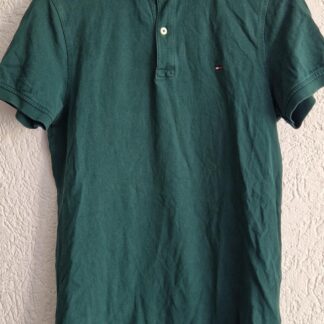 S - Tommy Hilfiger polo groen (0925am)