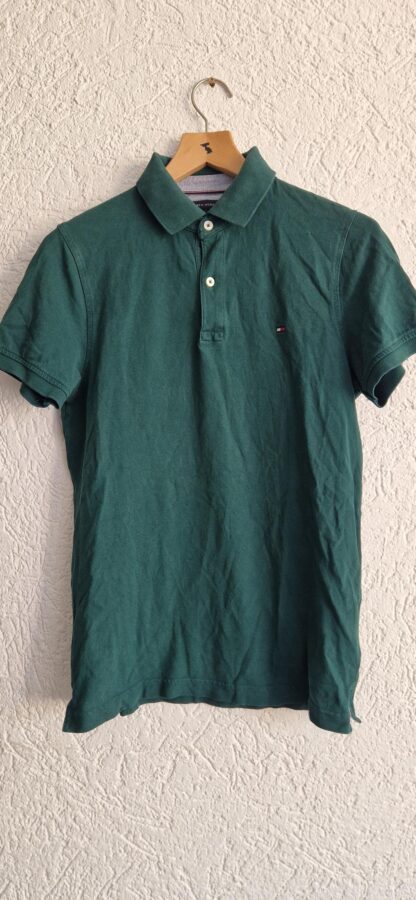 S - Tommy Hilfiger polo groen (0925am)