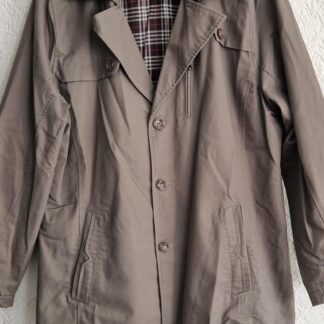 L - Reverse trenchcoat grijs taupe (1025han)