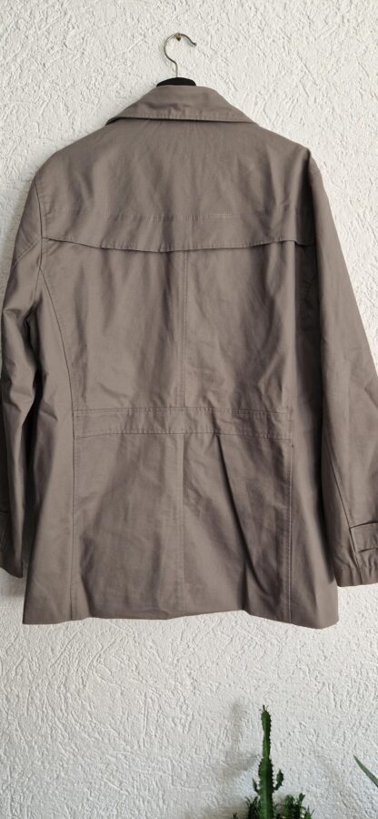 L - Reverse trenchcoat grijs taupe (1025han) - Afbeelding 5