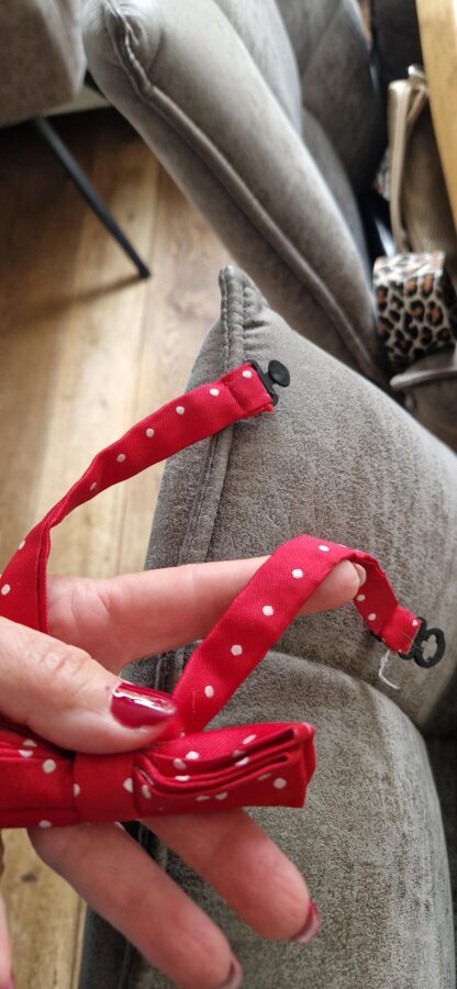C&A strikje rood wit (1025han) - Afbeelding 3