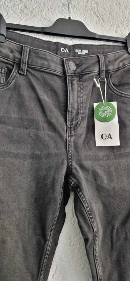 182 - C&A jeans skinny zwart nieuw (1025han) - Afbeelding 3