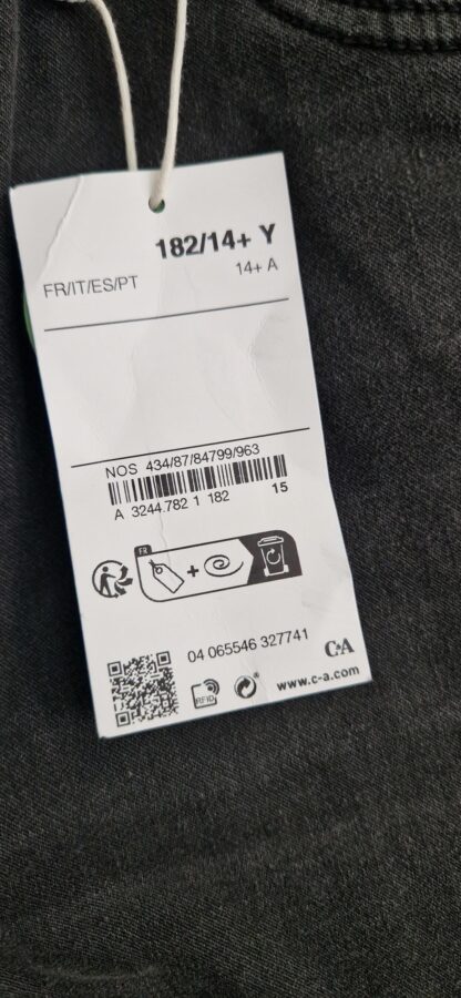 182 - C&A jeans skinny zwart nieuw (1025han) - Afbeelding 4