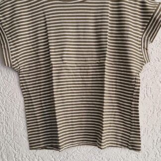 M - JDY shirt streepjes khaki wit (1025han)