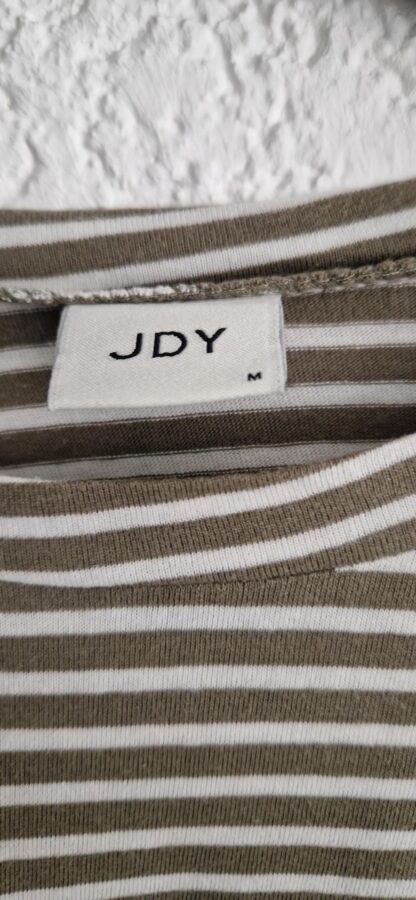 M - JDY shirt streepjes khaki wit (1025han) - Afbeelding 3