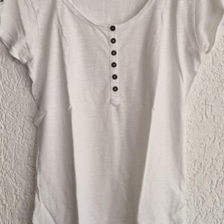 M - Bien Bleu shirt wit knoopjes (1025han)