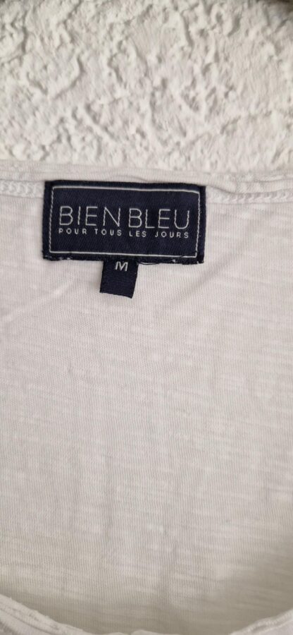 M - Bien Bleu shirt wit knoopjes (1025han) - Afbeelding 4