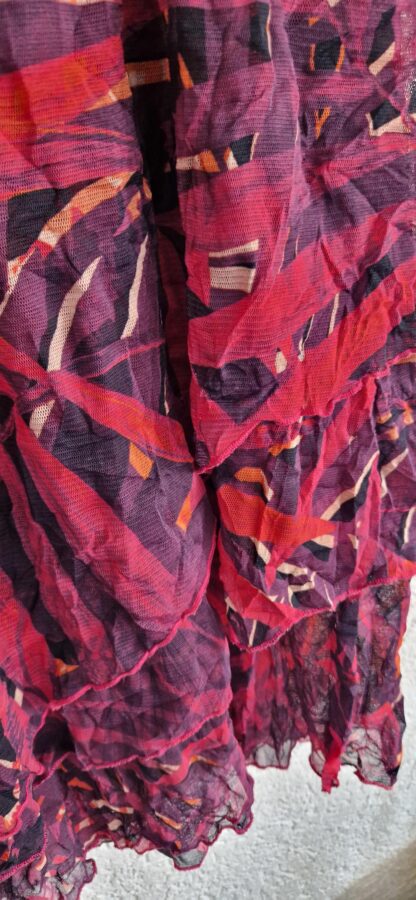 L/XL - Mado et les autres jurk met vestje fuchsiaprint (1025han) - Afbeelding 4