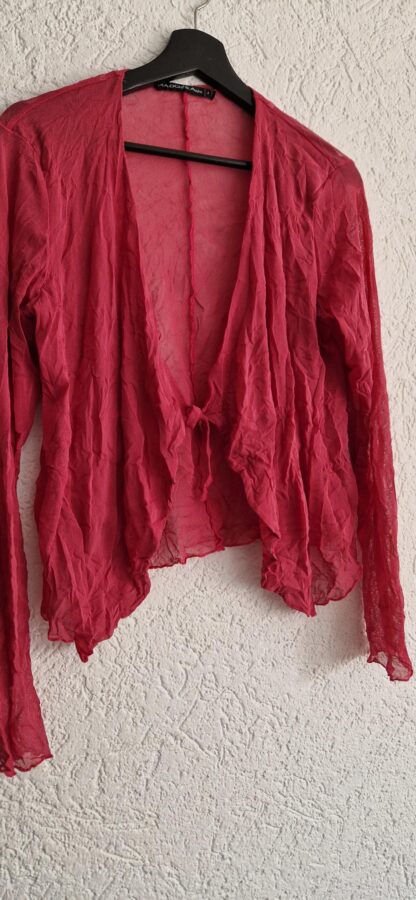 L/XL - Mado et les autres jurk met vestje fuchsiaprint (1025han) - Afbeelding 8