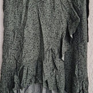 S - Cotton Club rok groene print (1025han)