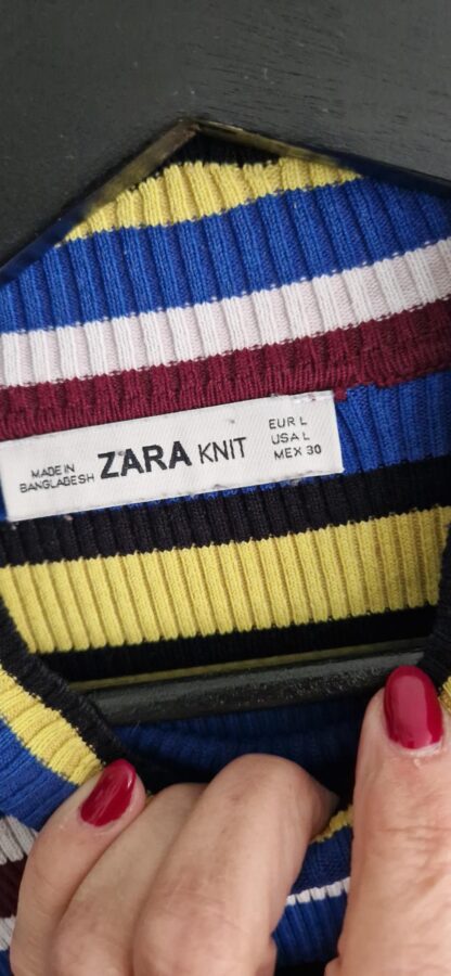L - Zara truitje kleurige strepen (1025han) - Afbeelding 5