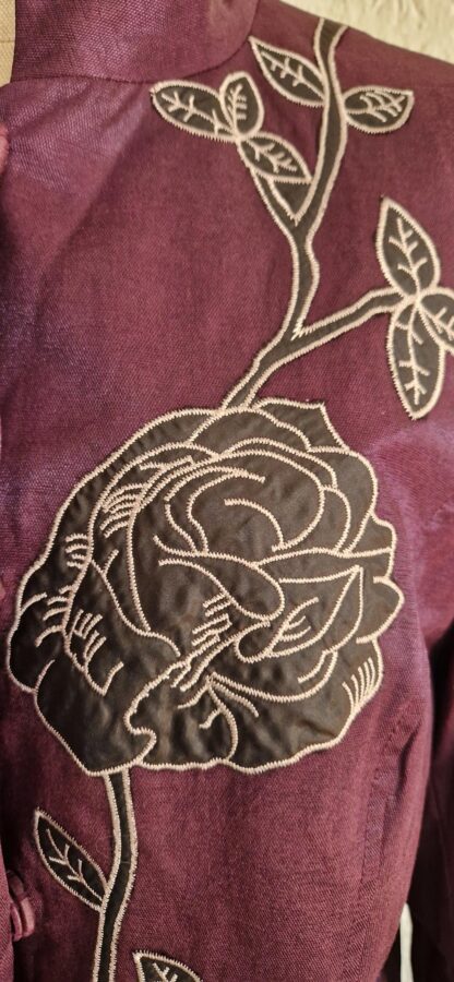 M - Vintage jasje met bloemen (1025bak) - Afbeelding 3