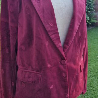44 - Geisha velours blazer cerise (1025bak)