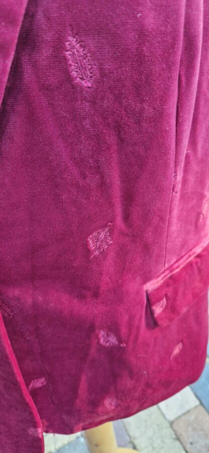 44 - Geisha velours blazer cerise (1025bak) - Afbeelding 3