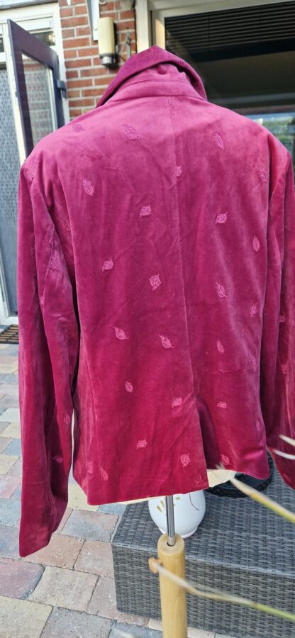 44 - Geisha velours blazer cerise (1025bak) - Afbeelding 4