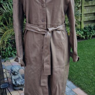 L - Only vegan leren jurk lichtbruin (1025bak)