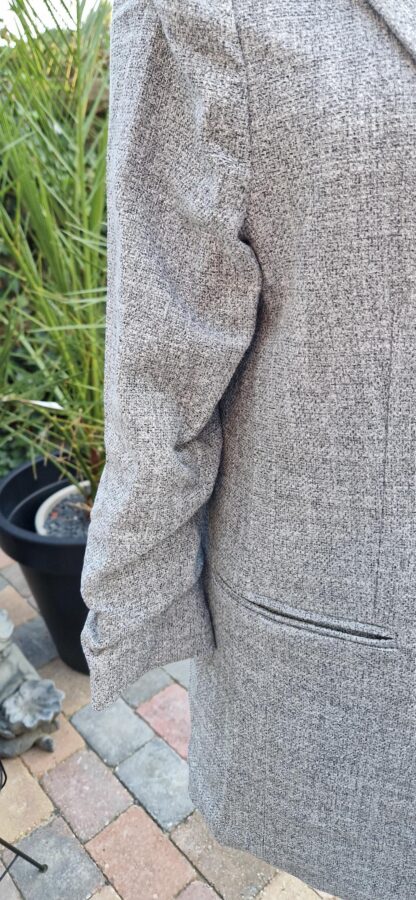 XS - H&M blazer met 3/4 mouw grijs (1025bak) - Afbeelding 5