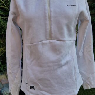 38 - Artengo hoodie sport wit (1025bak)