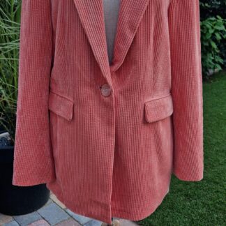 M - Only blazer rib zalmroze (1025bak)