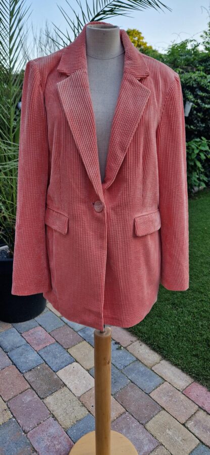 M - Only blazer rib zalmroze (1025bak)