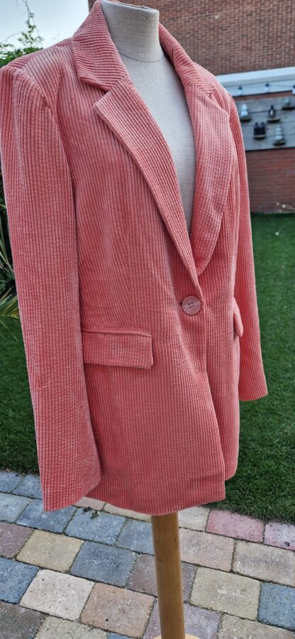 M - Only blazer rib zalmroze (1025bak) - Afbeelding 3