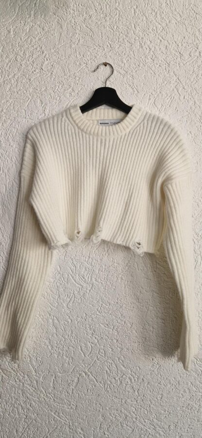 XS - Bershka trui wit als nieuw (1025did)