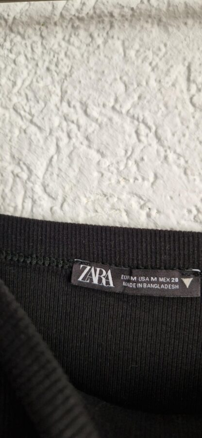 XS ipv M - Zara jurkje stretch zwart (1025did5) - Afbeelding 4
