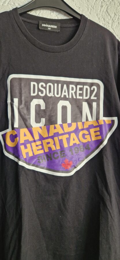 164 - Dsquared2 shirt zwart print (1025did5) - Afbeelding 3