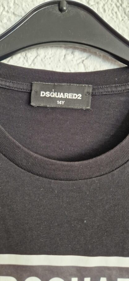 164 - Dsquared2 shirt zwart print (1025did5) - Afbeelding 4