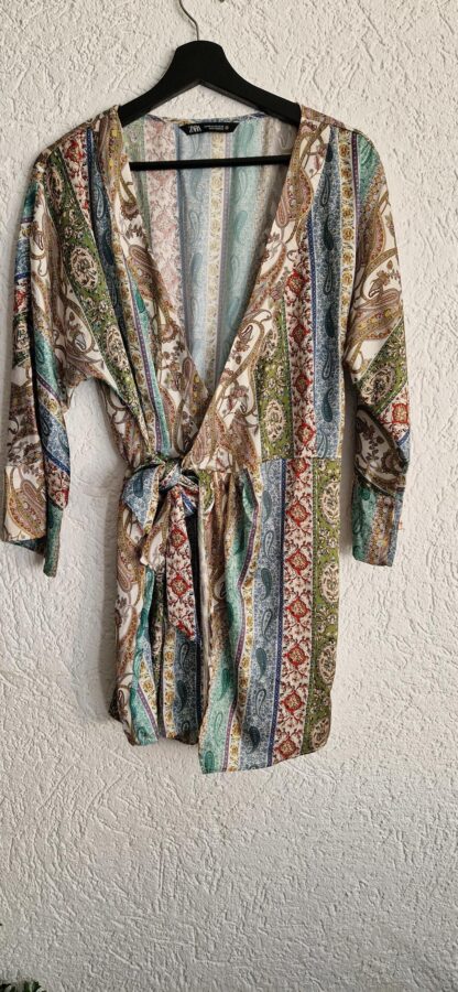 XS - Zara playsuit lange mouw print (1025did5)