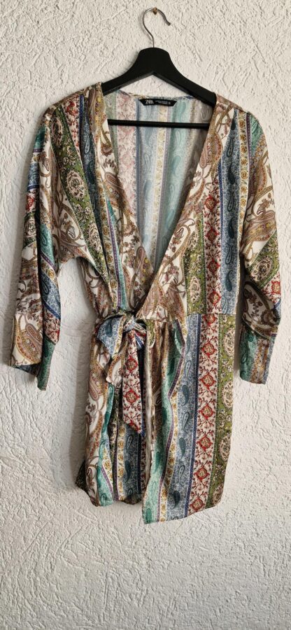 XS - Zara playsuit lange mouw print (1025did5) - Afbeelding 3