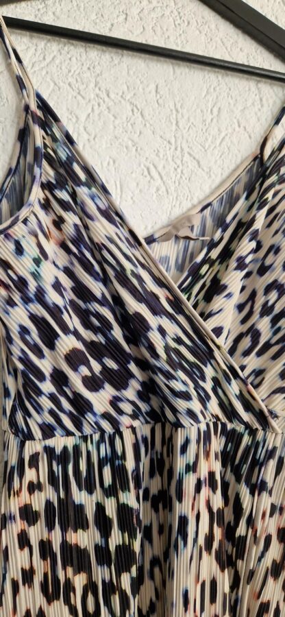 S - H&M jurk print in ecru paars lila (1025did5) - Afbeelding 3