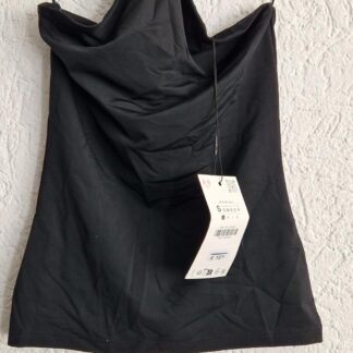 S - Zara top col zwart nieuw (1025did5)