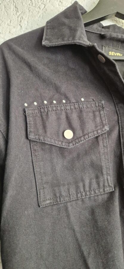 XS - Seven Sisters denim zwart jack (1025did2) - Afbeelding 3