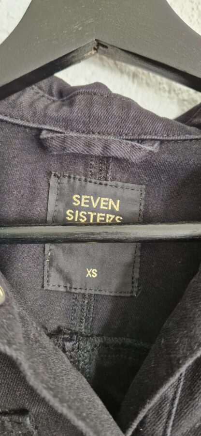 XS - Seven Sisters denim zwart jack (1025did2) - Afbeelding 4