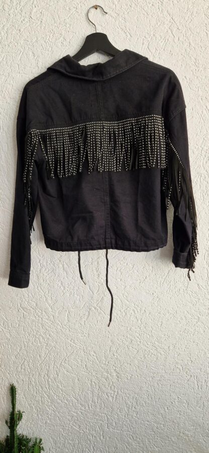 XS - Seven Sisters denim zwart jack (1025did2)