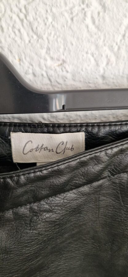 XL - Cotton Club vegan leren rok zwart (1025did5) - Afbeelding 3