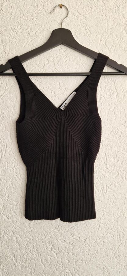 S - Zara zwarte top (1025did5)