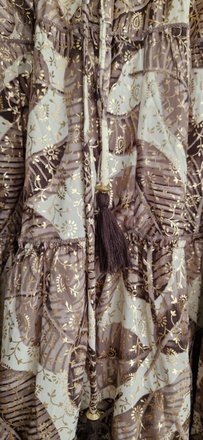 36 40 - Purple Queen rok bruinbeige goud (1025did5) - Afbeelding 4