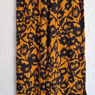 M - Desires broek print oker zwart (1025vi)