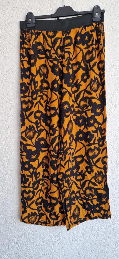 M - Desires broek print oker zwart (1025vi)