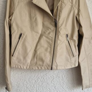 M - Costes vegan leren jasje beige (1025vi)