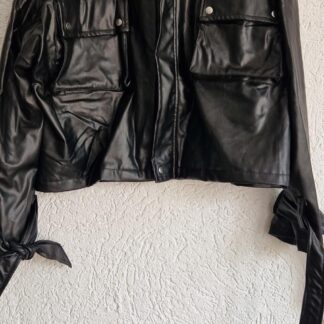 M - Enjoy zwart vegan leren jasje (1025vi)