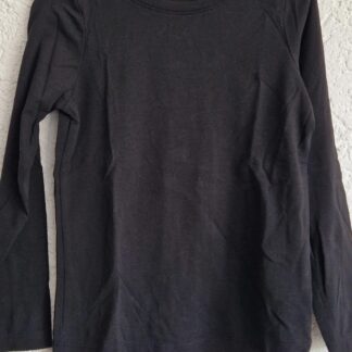122 128 - Hema shirt basic zwart (1025jac)