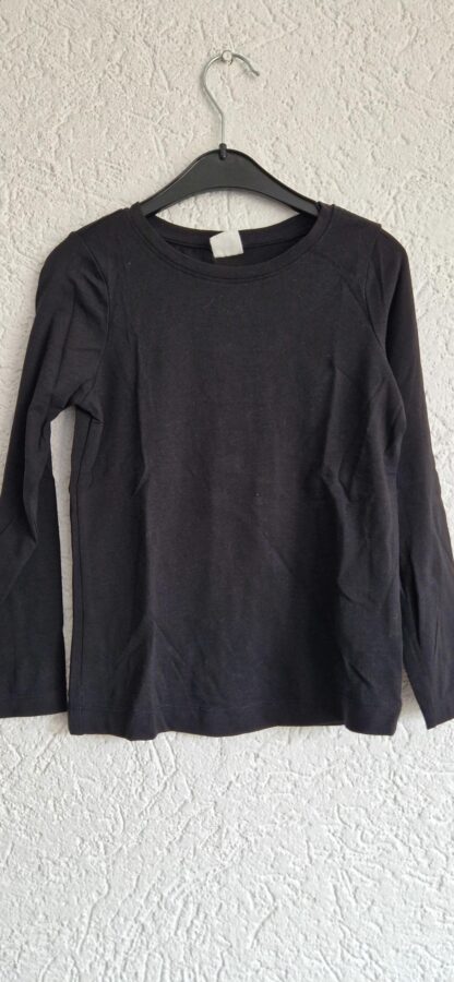 122 128 - Hema shirt basic zwart (1025jac)