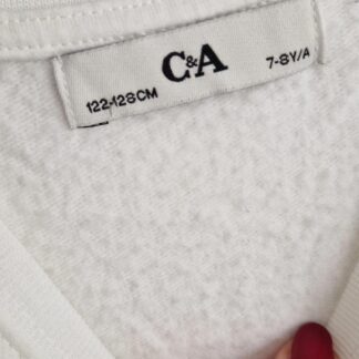 122 128 - C&A thermo shirt wit (1025jac)